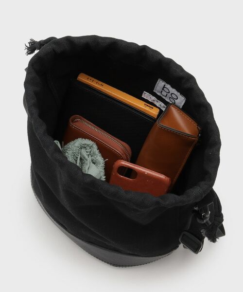 THE SHOP TK / ザ ショップ ティーケー ショルダーバッグ | BOUOキャンバス巾着ショルダー | 詳細7