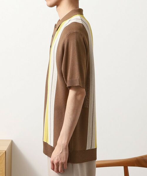 THE SHOP TK / ザ ショップ ティーケー ポロシャツ | 【日本テレビ系　ダメマネ！出演　鈴木仁さん着用】マルチストライプニットポロシャツ | 詳細21