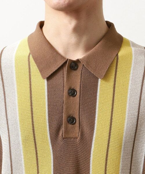 THE SHOP TK / ザ ショップ ティーケー ポロシャツ | 【日本テレビ系　ダメマネ！出演　鈴木仁さん着用】マルチストライプニットポロシャツ | 詳細23