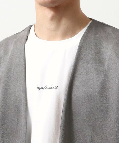 THE SHOP TK / ザ ショップ ティーケー カーディガン・ボレロ | フェイクスウェードアンサンブルカーディガン【五分袖カーディガン＋半袖Tシャツセットアイテム】 | 詳細20