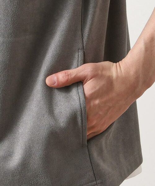 THE SHOP TK / ザ ショップ ティーケー カーディガン・ボレロ | フェイクスウェードアンサンブルカーディガン【五分袖カーディガン＋半袖Tシャツセットアイテム】 | 詳細22