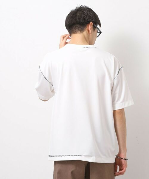 THE SHOP TK / ザ ショップ ティーケー Tシャツ | ブランケットステッチ半袖Tシャツ | 詳細2