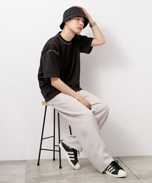 THE SHOP TK / ザ ショップ ティーケー Tシャツ | ブランケットステッチ半袖Tシャツ | 詳細7