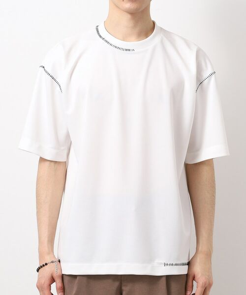 THE SHOP TK / ザ ショップ ティーケー Tシャツ | ブランケットステッチ半袖Tシャツ | 詳細9