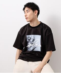 THE SHOP TK / ザ ショップ ティーケー Tシャツ | コード刺繍フォト半袖Tシャツ