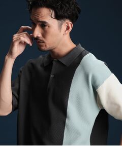 THE SHOP TK / ザ ショップ ティーケー ポロシャツ | パネルニットポロシャツ