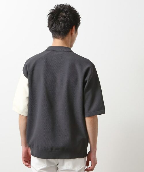 THE SHOP TK / ザ ショップ ティーケー ポロシャツ | パネルニットポロシャツ | 詳細10