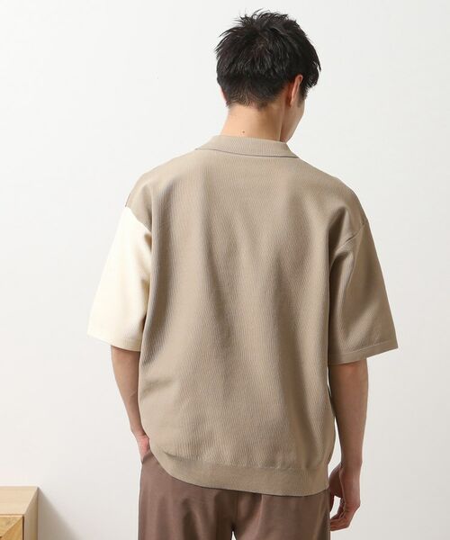 THE SHOP TK / ザ ショップ ティーケー ポロシャツ | パネルニットポロシャツ | 詳細15