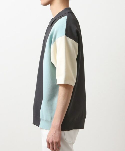 THE SHOP TK / ザ ショップ ティーケー ポロシャツ | パネルニットポロシャツ | 詳細19