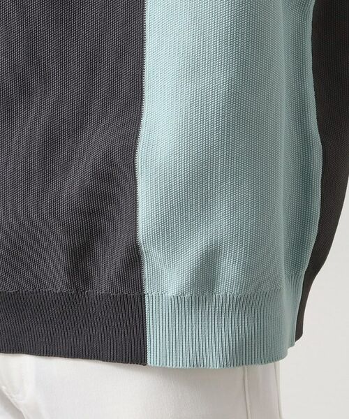 THE SHOP TK / ザ ショップ ティーケー ポロシャツ | パネルニットポロシャツ | 詳細23