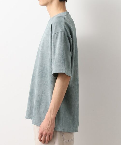 THE SHOP TK / ザ ショップ ティーケー カットソー | スウェードプリント半袖Tシャツ 【オーバーサイズ/洗濯機OK】 | 詳細10