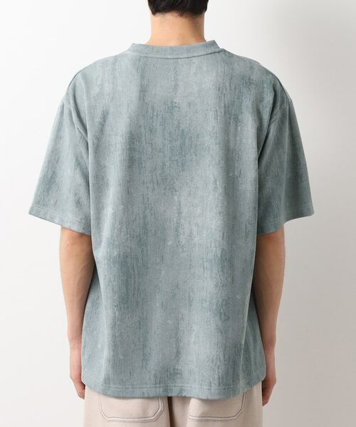 THE SHOP TK / ザ ショップ ティーケー カットソー | スウェードプリント半袖Tシャツ 【オーバーサイズ/洗濯機OK】 | 詳細11