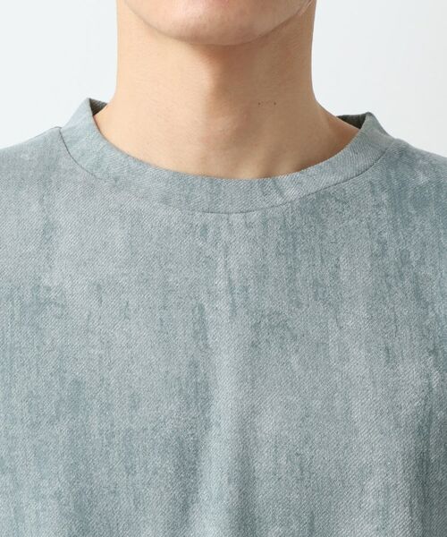 THE SHOP TK / ザ ショップ ティーケー カットソー | スウェードプリント半袖Tシャツ 【オーバーサイズ/洗濯機OK】 | 詳細12