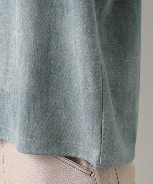 THE SHOP TK / ザ ショップ ティーケー カットソー | スウェードプリント半袖Tシャツ 【オーバーサイズ/洗濯機OK】 | 詳細14