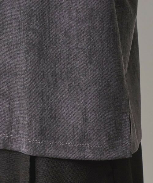 THE SHOP TK / ザ ショップ ティーケー カットソー | スウェードプリントハーフジッププルオーバー　【オーバーサイズ/洗濯機OK】 | 詳細14