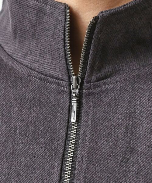 THE SHOP TK / ザ ショップ ティーケー カットソー | スウェードプリントハーフジッププルオーバー　【オーバーサイズ/洗濯機OK】 | 詳細15