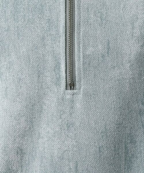 THE SHOP TK / ザ ショップ ティーケー カットソー | スウェードプリントハーフジッププルオーバー　【オーバーサイズ/洗濯機OK】 | 詳細8