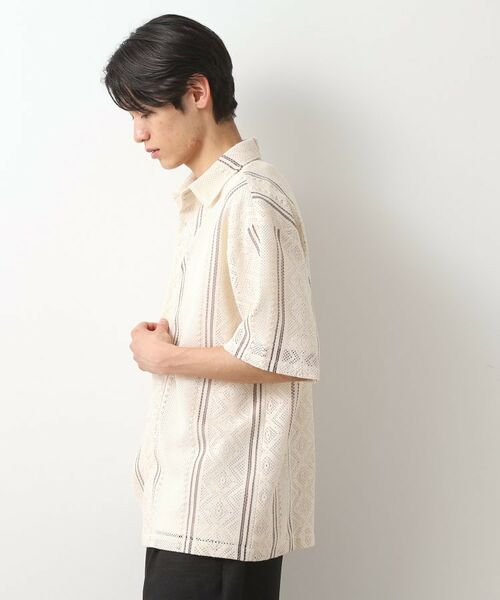 THE SHOP TK / ザ ショップ ティーケー シャツ・ブラウス | クラフトレースアンサンブルシャツ【半袖Tシャツセットアイテム/オーバーサイズ/洗濯機OK】 | 詳細1