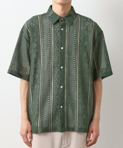 THE SHOP TK / ザ ショップ ティーケー シャツ・ブラウス | クラフトレースアンサンブルシャツ【半袖Tシャツセットアイテム/オーバーサイズ/洗濯機OK】 | 詳細10