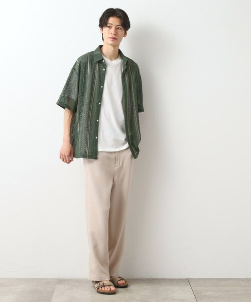 THE SHOP TK / ザ ショップ ティーケー シャツ・ブラウス | クラフトレースアンサンブルシャツ【半袖Tシャツセットアイテム/オーバーサイズ/洗濯機OK】 | 詳細8