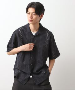 THE SHOP TK / ザ ショップ ティーケー シャツ・ブラウス | インド刺繍半袖シャツ　【親子リンク/洗濯機OK】