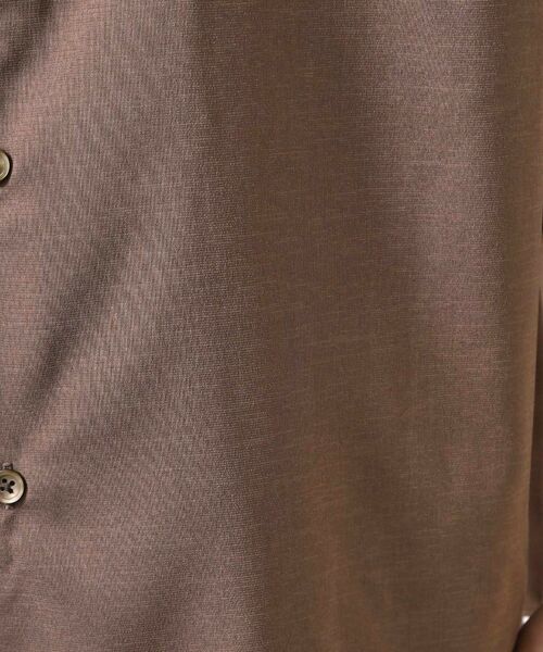 THE SHOP TK / ザ ショップ ティーケー シャツ・ブラウス | クールファイバーバンドカラー半袖シャツ　接触冷感／吸水速乾／UVケア／軽量／セットアップ可 | 詳細6