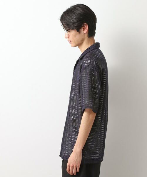 THE SHOP TK / ザ ショップ ティーケー シャツ・ブラウス | ダイヤ柄プリント半袖シャツ【洗濯機OK/オーバーサイズ】 | 詳細1