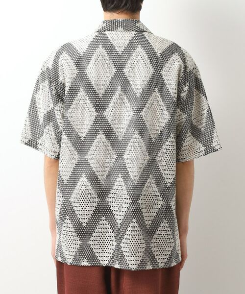 THE SHOP TK / ザ ショップ ティーケー シャツ・ブラウス | ダイヤ柄プリント半袖シャツ【洗濯機OK/オーバーサイズ】 | 詳細11