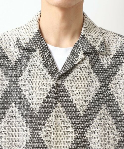 THE SHOP TK / ザ ショップ ティーケー シャツ・ブラウス | ダイヤ柄プリント半袖シャツ【洗濯機OK/オーバーサイズ】 | 詳細12