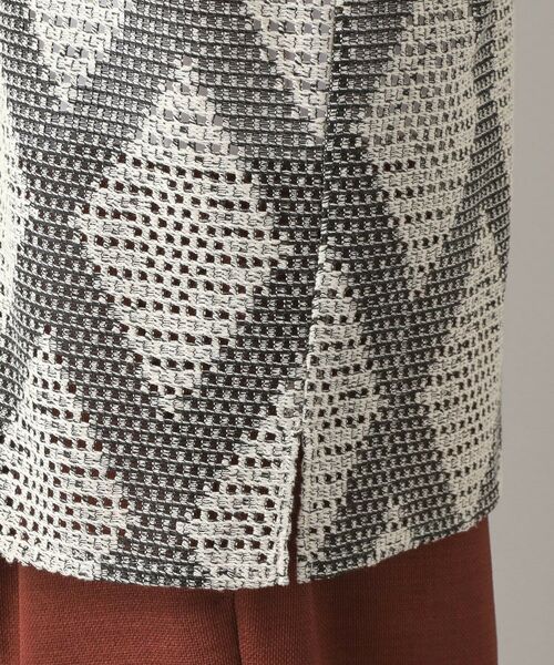 THE SHOP TK / ザ ショップ ティーケー シャツ・ブラウス | ダイヤ柄プリント半袖シャツ【洗濯機OK/オーバーサイズ】 | 詳細14