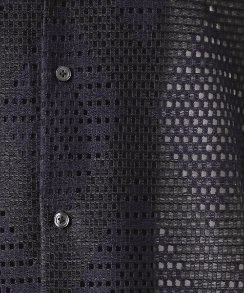 THE SHOP TK / ザ ショップ ティーケー シャツ・ブラウス | ダイヤ柄プリント半袖シャツ【洗濯機OK/オーバーサイズ】 | 詳細4