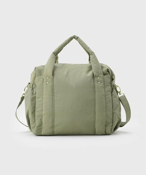 THE SHOP TK / ザ ショップ ティーケー ハンドバッグ | 【10ポケット/2WAY】ワッシャーナイロンバッグ(オリーブグリーン(026))