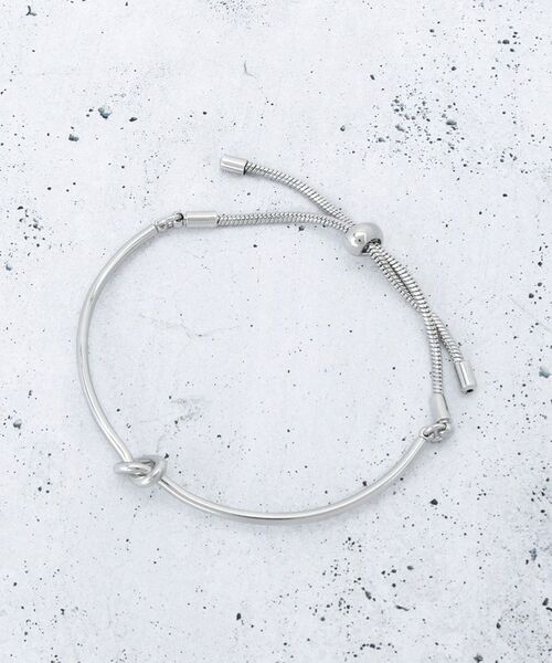 THE SHOP TK / ザ ショップ ティーケー ブレスレット・バングル | 細ノットスライドブレスレット | 詳細1