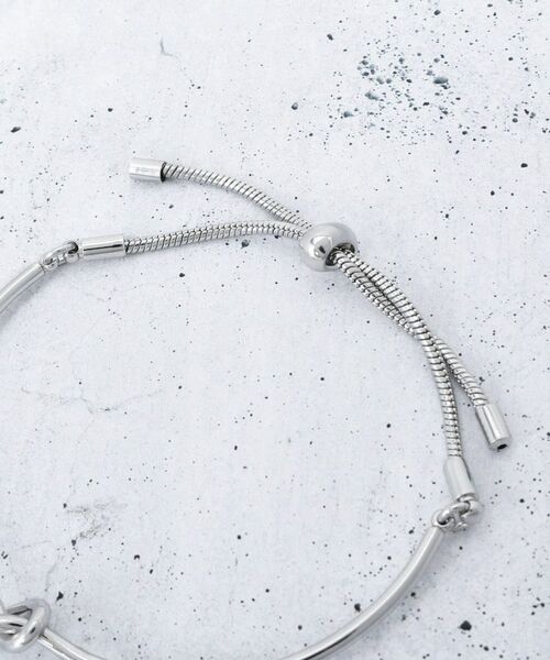 THE SHOP TK / ザ ショップ ティーケー ブレスレット・バングル | 細ノットスライドブレスレット | 詳細3