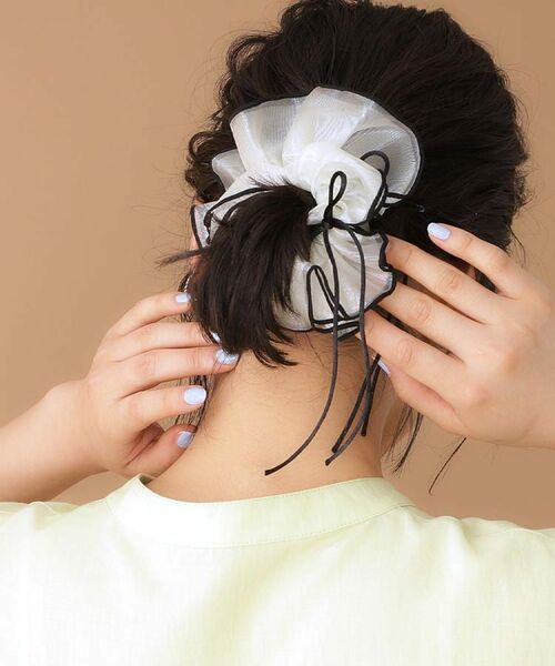 THE SHOP TK / ザ ショップ ティーケー ヘアアクセサリー | バイカラーシュシュ | 詳細1