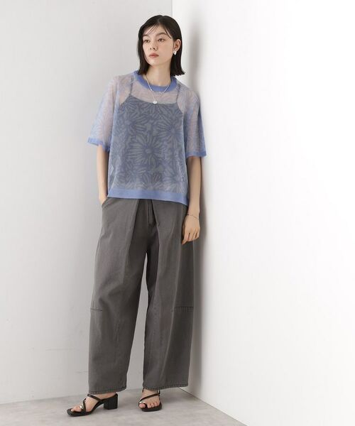 THE SHOP TK / ザ ショップ ティーケー ニット・セーター | カバーニットシアープルオーバー【洗える】 | 詳細11