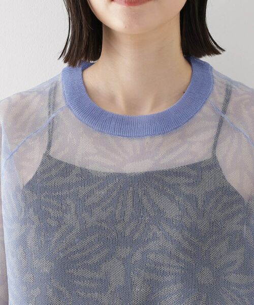 THE SHOP TK / ザ ショップ ティーケー ニット・セーター | カバーニットシアープルオーバー【洗える】 | 詳細16