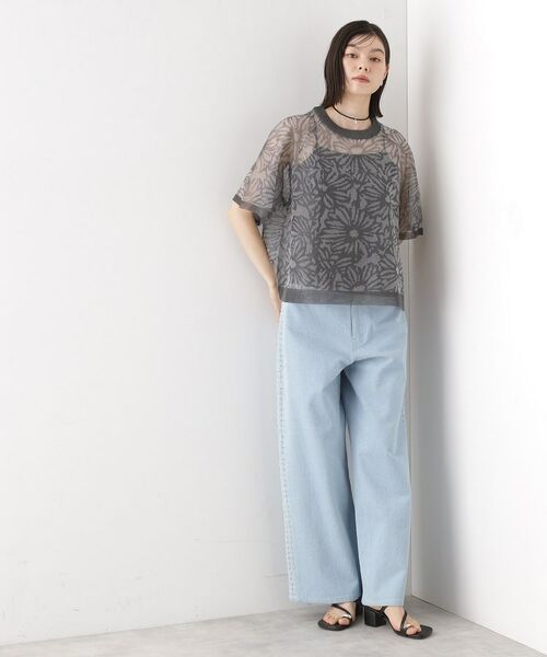 THE SHOP TK / ザ ショップ ティーケー ニット・セーター | カバーニットシアープルオーバー【洗える】 | 詳細3