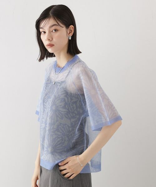 THE SHOP TK / ザ ショップ ティーケー ニット・セーター | カバーニットシアープルオーバー【洗える】 | 詳細9