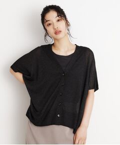 ポンチョカーディガン【洗える/体型カバー】