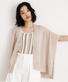 THE SHOP TK / ザ ショップ ティーケー ニット・セーター | ポンチョカーディガン【洗える/体型カバー】