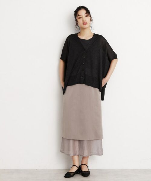 THE SHOP TK / ザ ショップ ティーケー ニット・セーター | ポンチョカーディガン【洗える/体型カバー】 | 詳細2