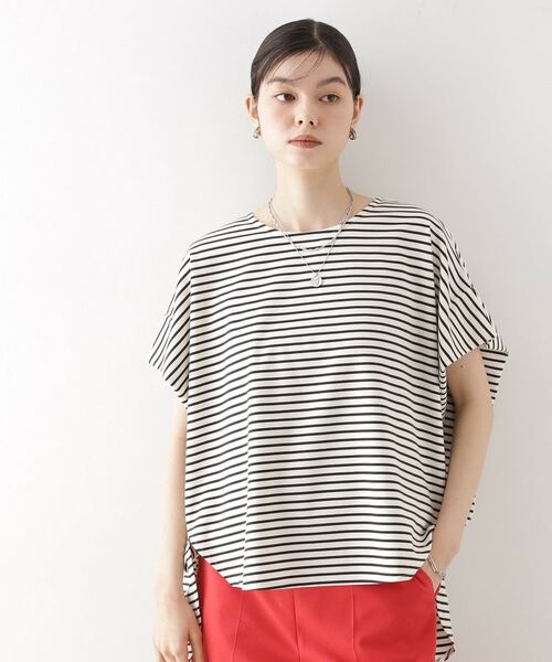 THE SHOP TK / ザ ショップ ティーケー カットソー | ポンチボリュームプルオーバー【体型カバー/洗える/シワになりにくい】 | 詳細1