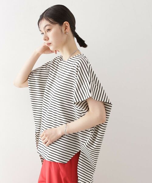 THE SHOP TK / ザ ショップ ティーケー カットソー | ポンチボリュームプルオーバー【体型カバー/洗える/シワになりにくい】 | 詳細2