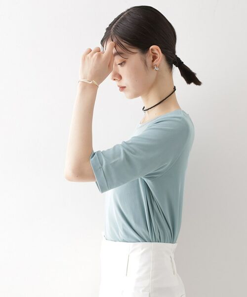 THE SHOP TK / ザ ショップ ティーケー カットソー | シアーチュールプルオーバー【洗濯機OK】 | 詳細10