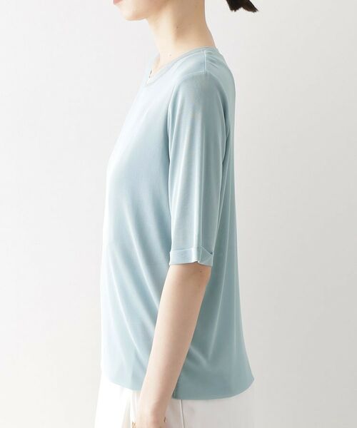 THE SHOP TK / ザ ショップ ティーケー カットソー | シアーチュールプルオーバー【洗濯機OK】 | 詳細14