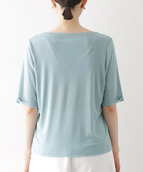 THE SHOP TK / ザ ショップ ティーケー カットソー | シアーチュールプルオーバー【洗濯機OK】 | 詳細15
