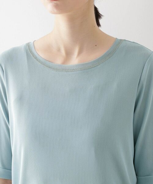 THE SHOP TK / ザ ショップ ティーケー カットソー | シアーチュールプルオーバー【洗濯機OK】 | 詳細16