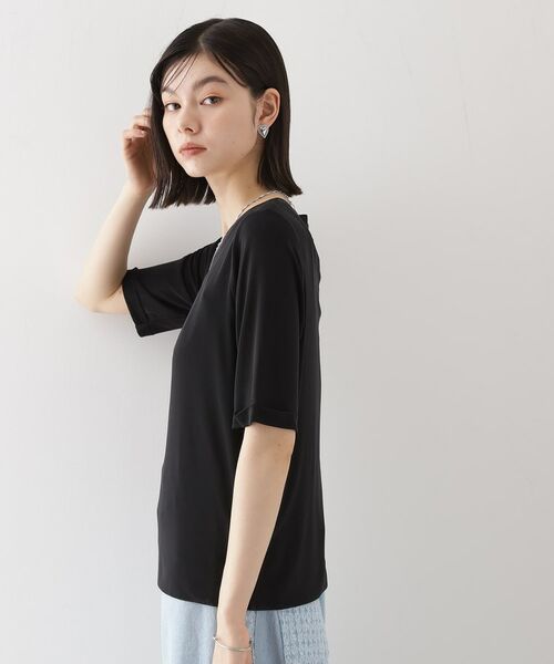 THE SHOP TK / ザ ショップ ティーケー カットソー | シアーチュールプルオーバー【洗濯機OK】 | 詳細6