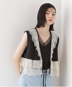 THE SHOP TK / ザ ショップ ティーケー キャミソール・チューブトップ | ランダムリブシアータンク【洗える】